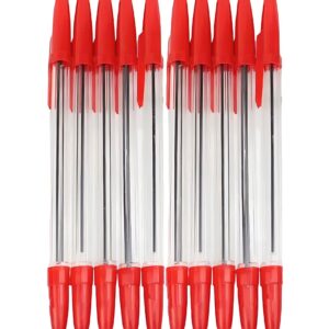 10pc Ballpoint Pens Red