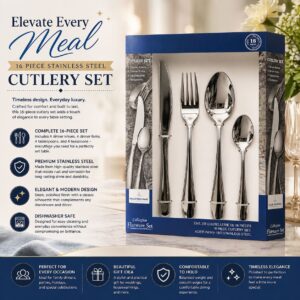 16 Pcs Silver Cutlery Set