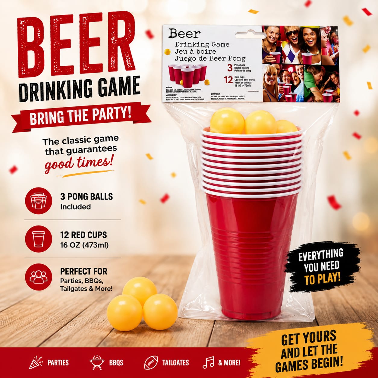 Beer Drinking Game Set